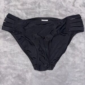 Body Glove Smoothies Nuevo Contempo Swim Bottom Womens Small Black Multi-Strap